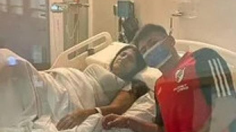 La emoción de Echeverri en el festejo: "Mi mamá está con un problema de salud"