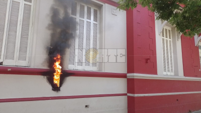 Controlaron el principio de incendio en la escuela Zorrilla