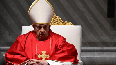 Francisco no participó en el Vía Crucis por su estado de salud