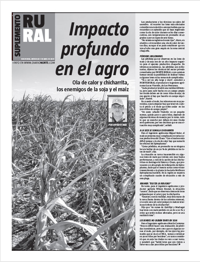 Impacto profundo en el agro
