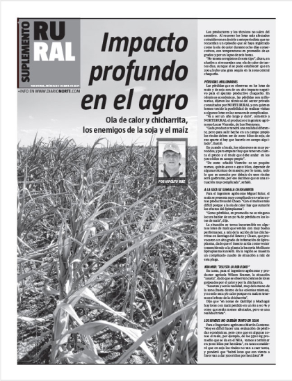 Impacto profundo en el agro