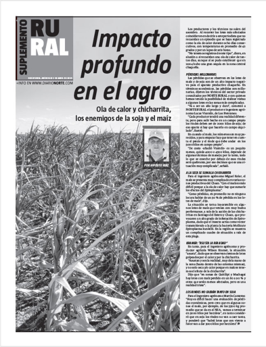 Impacto profundo en el agro