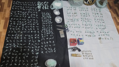Golpe al narcotrafico en Charata: un detenido, drogas, arma y dinero 