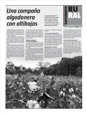 Una campaña algodonera con altibajos