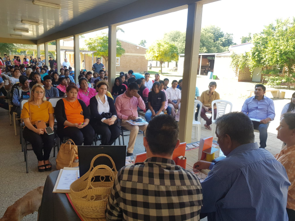 Presentación del libro Nogotolec ñaq ‘autaxayaxanataxan, ¡Leé, pué chango! en el Paraje El Colchón.