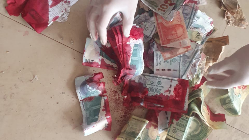 Robo comando a un banco en Paraguay