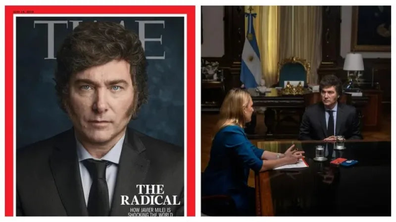 La periodista de Time que entrevistó a Milei dijo que aparecer en esa publicación no implica "respeto internacional"
