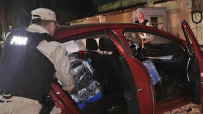Detuvieron a un hombre acusado de transportar 280 kilos de marihuana