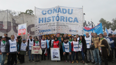Dos días de paro de la Conadu Histórica por reclamo salarial