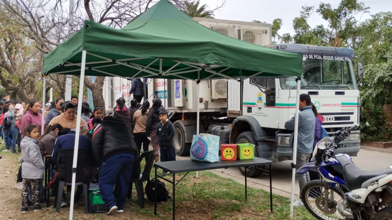 Operativo sanitario poblacional en Sáenz Peña