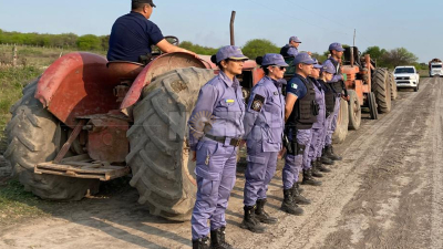 Hallaron tractores escondidos en el monte de un campo vecino a la propiedad de "Tito" López