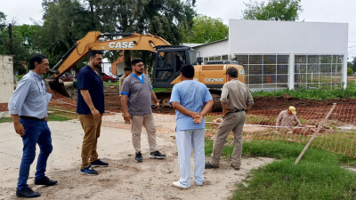 A buen ritmo avanzan las obras del hospital Félix Anselmo Pértile