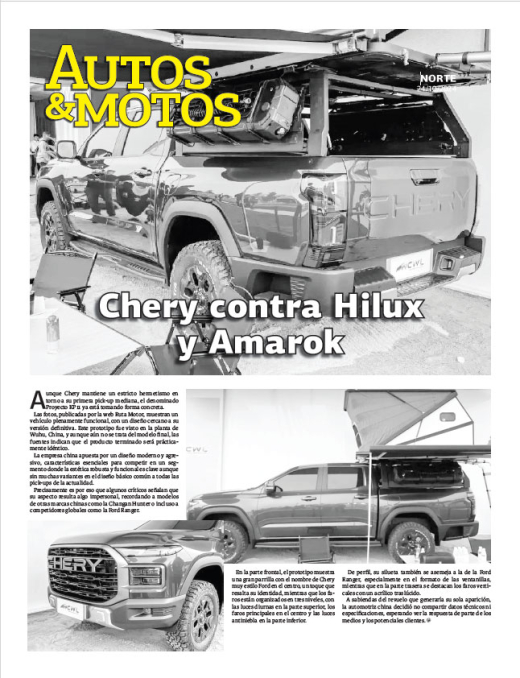 Chery contra Hilux y Amarok