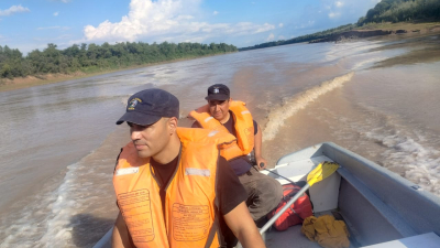 Buscan intensamente a un hombre que cayó al río Bermejo