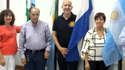 Auspiciosa visita del gobernador de distrito rotario en Quitilipi
