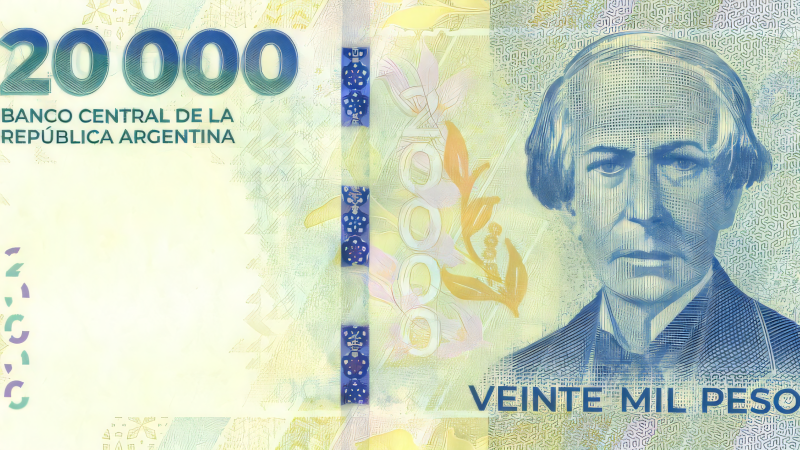 Cómo comprobar si un billete de $20.000 es auténtico
