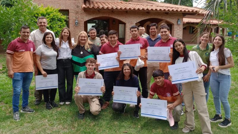 San Martín: continúa la capacitación de alumnos de la Escuela Agropecuaria