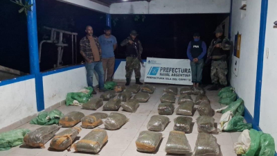 Detuvieron a un contrabandista con más de 100 kilos de cogollos de marihuana