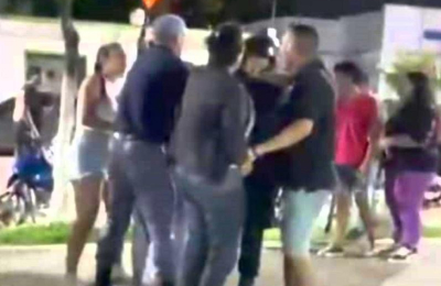 Comenzaron en Instagram y terminaron en grave pelea en el centro