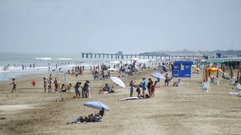 Fuerte caída en la temporada turística en la costa bonaerense
