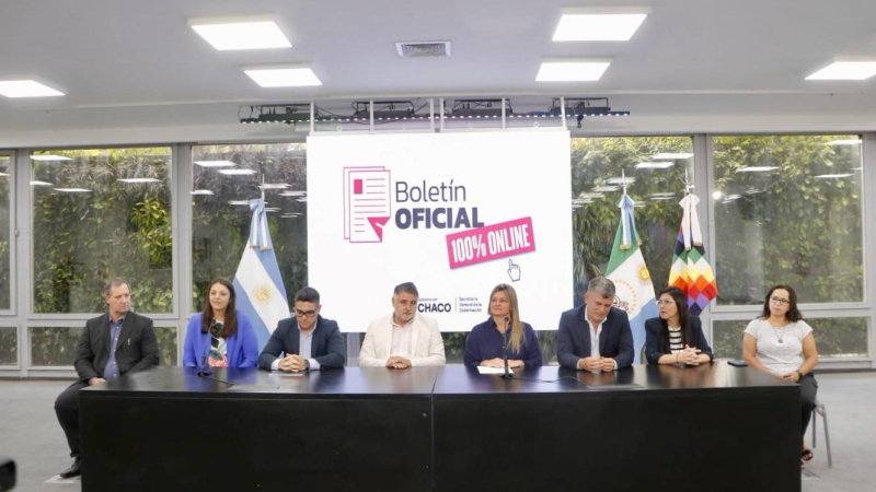 El gobierno anunció que el Chaco contará con un Boletín Oficial 100% online