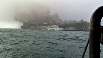 Chocan un petrolero y un carguero en el Mar del Norte