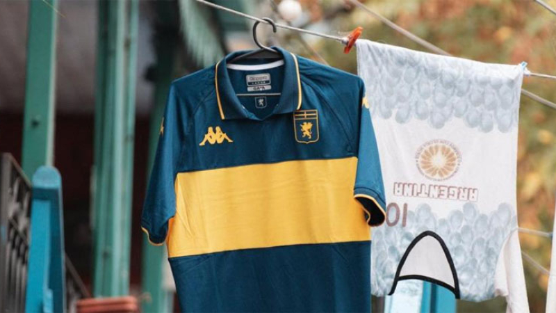 Emotivo homenaje del Genoa a Boca por sus 120 años