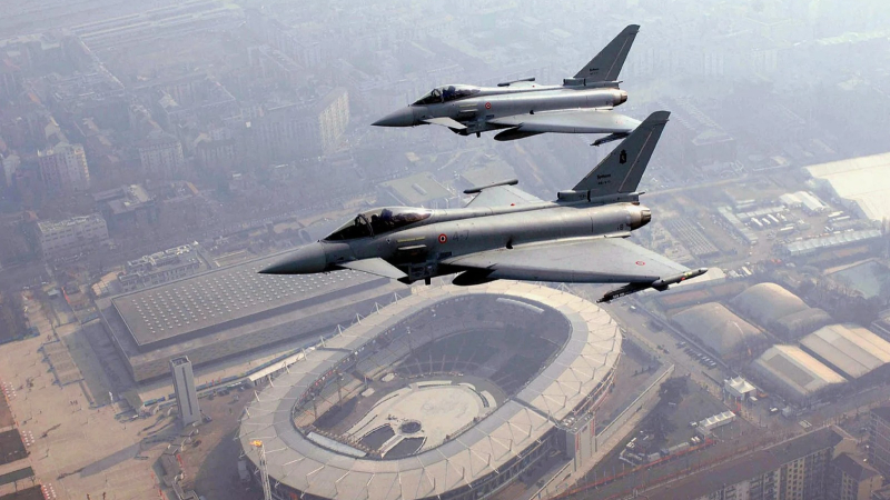 Italia desplegará "eurofighters" y un destructor para la seguridad en el funeral del papa