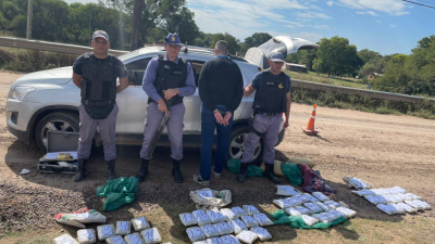Incautan más de 19 kilos de marihuana y detienen a un hombre en operativo rural