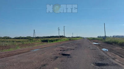 El deplorable estado de la ruta nacional 89 entre Pinedo y Gancedo
