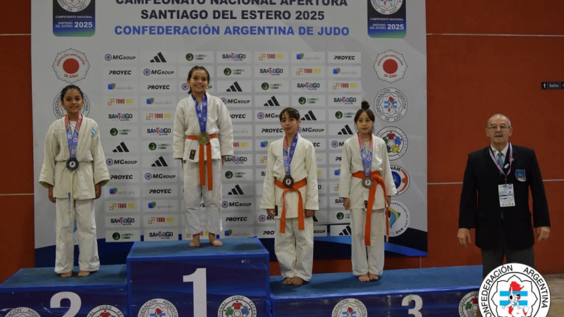 Con 10 años, participó por primera vez en un nacional de judo y resultó campeona
