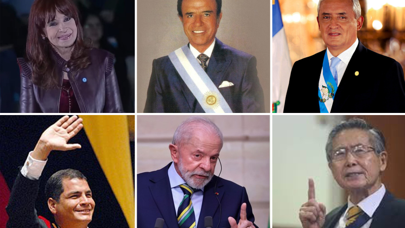 Condenas por corrupción a presidentes latinoamericanos