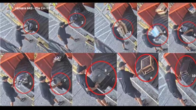 Imágenes acreditarían que valijas de un vuelo privado de Miami entraron sin control