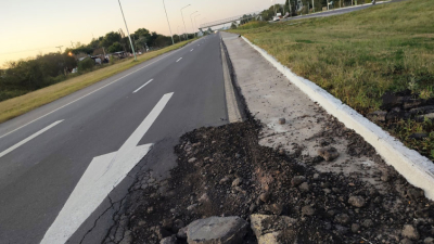 Tres vehículos dañados otra vez por el mal estado de la ruta nacional 16
