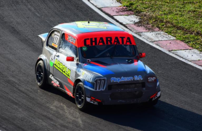 Festejo del chaqueño Salas en Copa Fiat 1.4