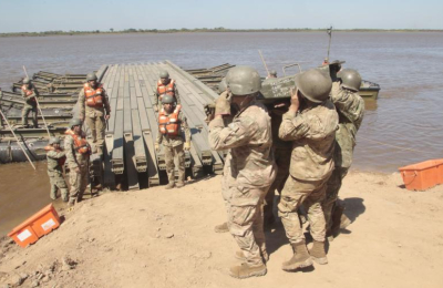 El Ejército Argentino prepara su principal ejercicio táctico en la zona de la Isla del Cerrito