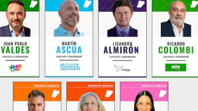 En Corrientes siete candidatos se disputan la gobernación