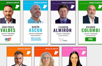 En Corrientes siete candidatos se disputan la gobernación