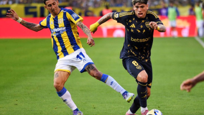 Con gol olímpico de Di María, Central y Boca sellaron el empate en Rosario