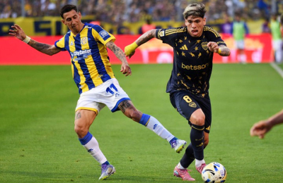 Con gol olímpico de Di María, Central y Boca sellaron el empate en Rosario