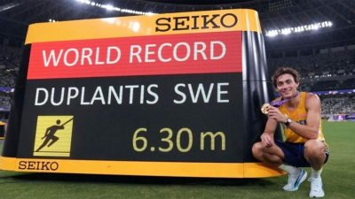 Duplantis, la leyenda viva: salto de 6,30 metros y nuevo récord mundial