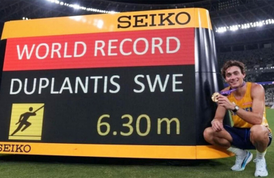 Duplantis, la leyenda viva: salto de 6,30 metros y nuevo récord mundial