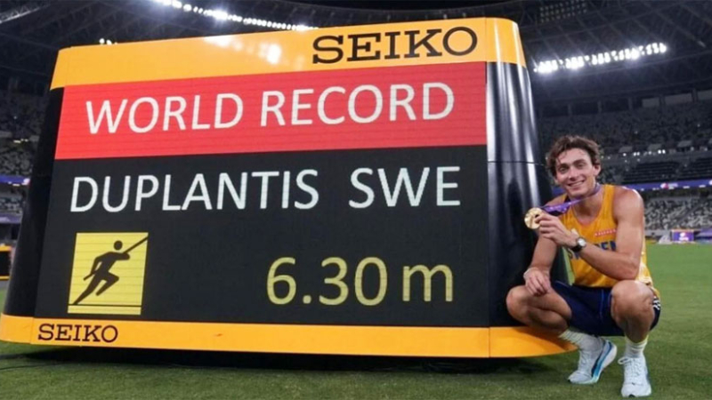 Duplantis, la leyenda viva: salto de 6,30 metros y nuevo récord mundial