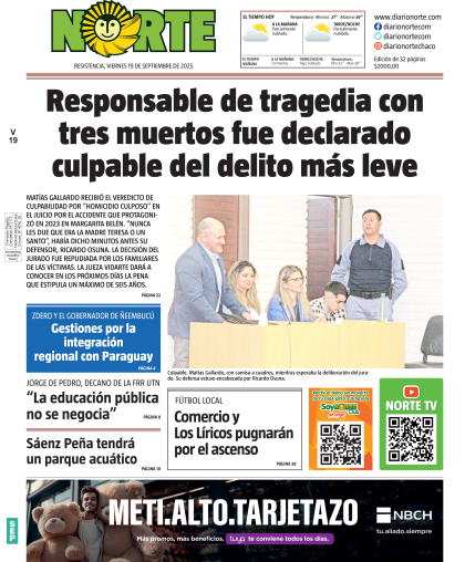 Edición del 19/09/2025