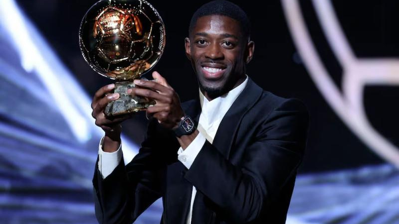 Ousmane Dembélé le ganó a Lamine Yamal y se quedó con el Balón de Oro
