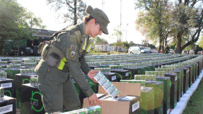 Incautaron cigarrillos de contrabando por más de 700 millones de pesos