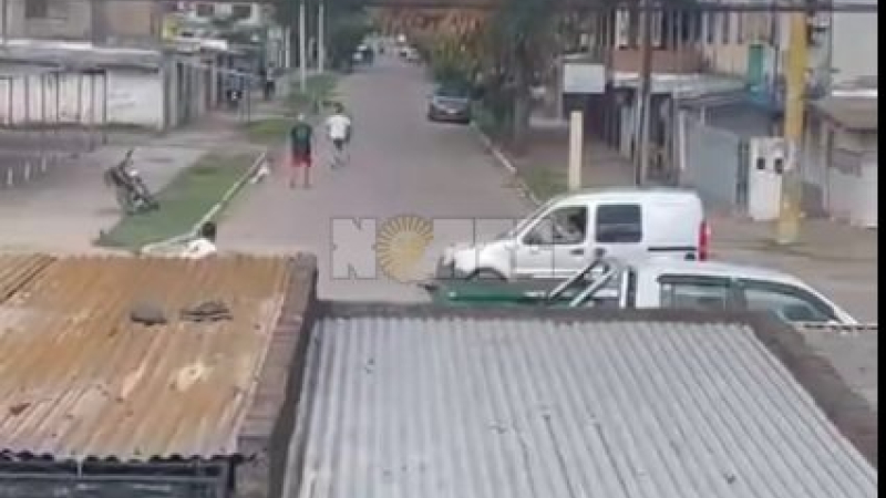 Violencia en el barrio Güiraldes: tiroteo, corridas y huida en un auto