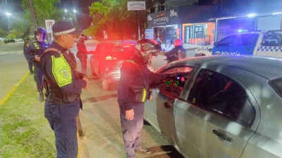 Controles viales: 16 conductores dieron positivo en alcoholemia durante el fin de semana