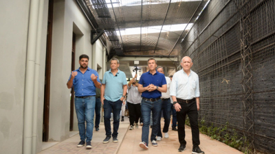 Zdero recorrió las obras del paseo gastronómico próximo a inaugurar