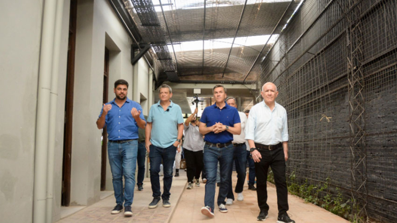 Zdero recorrió las obras del paseo gastronómico próximo a inaugurar